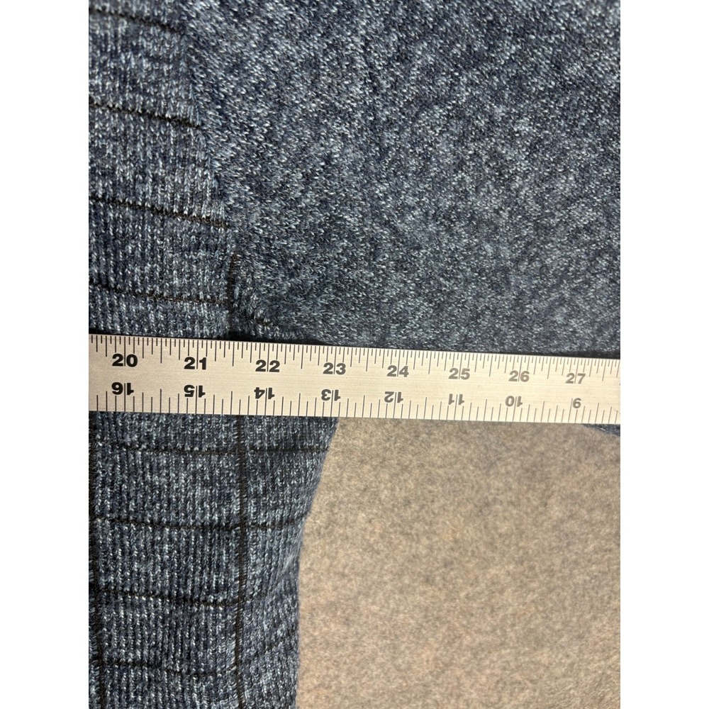 Gioberti‎ Men's Blue Plaid Full Zip Knit Sweater Jacket Size Large - Picture 8 of 10